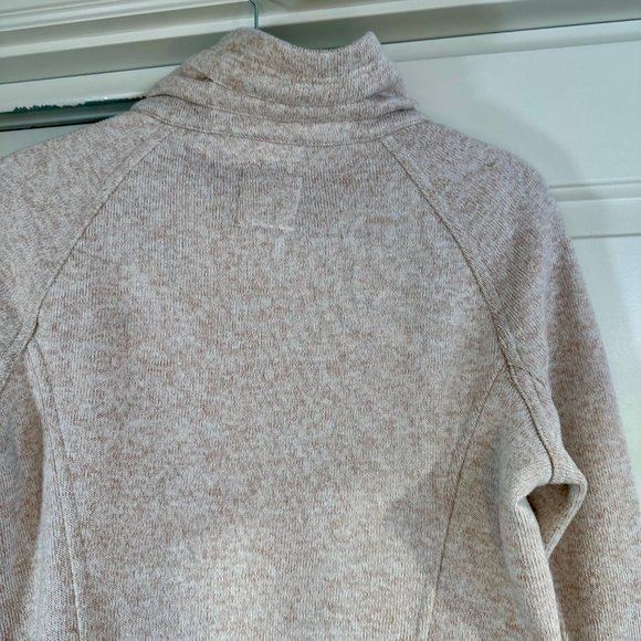 Thread & Supply Heathered Blush & Cream Fitted Zip-up Jacket S - Picture 11 of 13